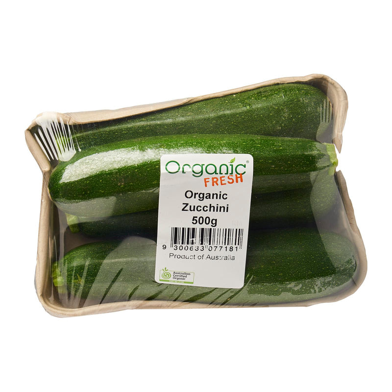 Organic Fresh Australian Grown Zucchini Courgette